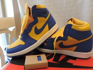 Nike Air Jordan 1 High OG Damengröße 9 SPIEL ROYAL VARSITY MAIZE NEU IM KARTON ANSEHEN - Bild 1 von 5