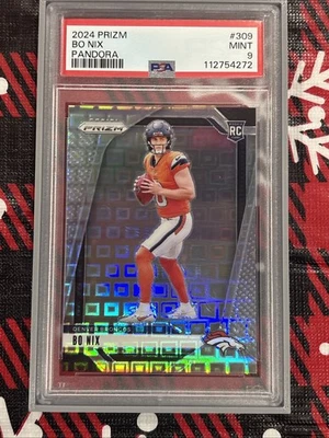 2024 Panini Prizm - Rookies Bo Nix #309 Pandora Prizm /400 (RC) - Image 1 of 2
