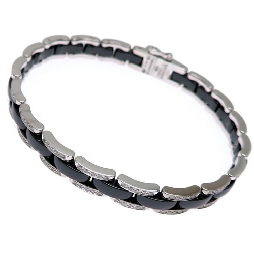 Bracciale donna Chanel Ultra Collection diamanti oro bianco 750 larghezza 7 0 mm