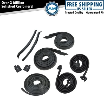 9pc Weatherstrip Seal Kit Set for Gran Sport Cutlass GTO LeMans Tempest Skylark - Image 1 of 4