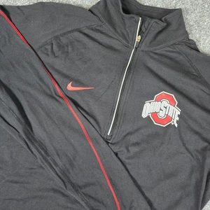 Nike Dri Fit Ohio State Buckeyes Quarter Zip Langarm Pullover Oberteil L - Bild 1 von 12