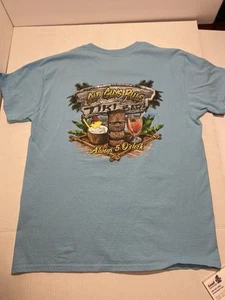 OLD GUYS RULE Herren T-Shirt Himmelblau Tiki Bar Always 5 O'Clock - Größe XL - Bild 1 von 3