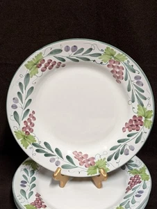 Italian Ceramica Grapes - Dinner Plate - Hand Painted Fortebraccio - Excellent - Picture 1 of 4