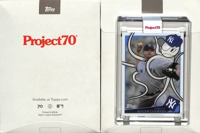 2021 TOPPS PROJECT 70 #36 ROGER CLEMENS - NEW YORK YANKEES - GREG CRAOLA SIMKINS - Image 1 of 2