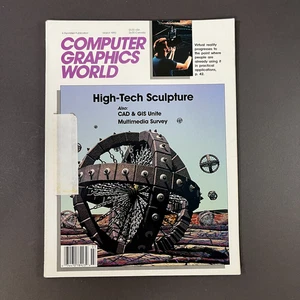 Computer Graphics World - March 1992 Rare Vintage Magazine 3d Modeling, VR, CGI - Picture 1 of 6