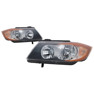 Halogen Headlight Set CAPA For BMW 325i 325xi 328i 328xi 330i 330xi 335i 335xi - Image 1 of 4