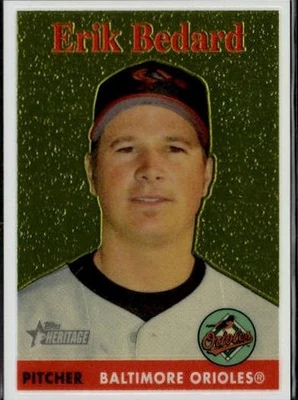 2007 Topps Heritage #THC96 Erik Bedard Chrome #/1958 - Image 1 of 2