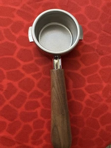 La Cimbali Junior Siebträger ohne Boden Feder Filter Sieb 14g Edelholzgriff - Bild 1 von 2