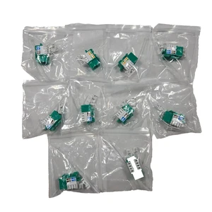 10 CAT6 RJ45 Ethernet Connectors Keystone Jack 8P/8C Network Iwillink X003RFB4YH - Picture 1 of 20