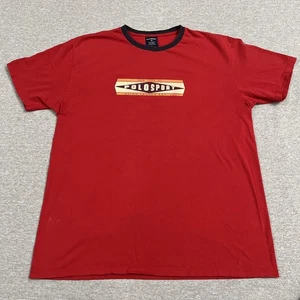 Camiseta Polo Deportiva Ralph Lauren Vintage Grande Roja Estilo Atlético - Imagen 1 de 6