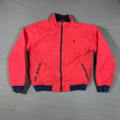Винтажный Polo Ralph Lauren куртка мужской размер большой красный с подкладкой черный пони - Изображение 1 из 4