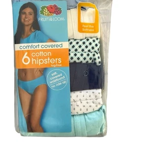 Ropa interior Fruit Of The Loom para mujer de algodón hipster 6 PK talla 2X cubierta cómoda - Imagen 1 de 6