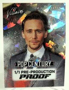 2025 Pop Century Villains TOM HIDDLESTON Pre-Production Proof  1/1 Crystals LOKI - Picture 1 of 2