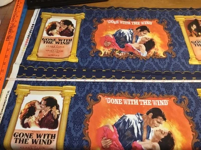 Gone With The Wind / An American Classic Panel 23x42 Quilting Treasures Blocks - Image 1 of 4