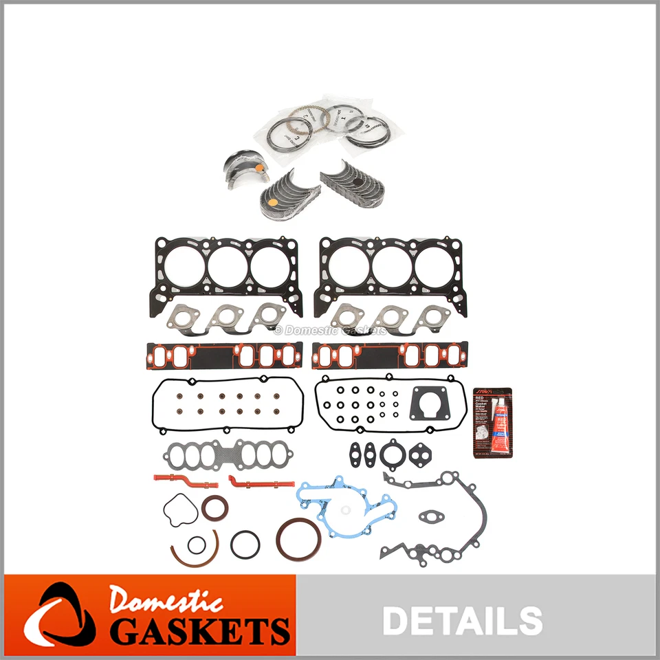 Engine Re-Ring Kit Fit 97-98 Ford Cougar Mustang Mercury 3.8L OHV - Image 1 of 4