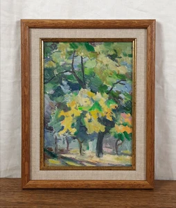 Herbstlandschaft, Bäume, Original Ölgemälde, ukrainischer Künstler - Bild 1 von 10