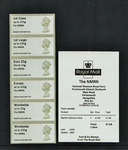 Machin Ma13 NMRN THE NMRN O/P AUG 2015 A002 Collector Strip POST GO FV £18.45 - Bild 1 von 1