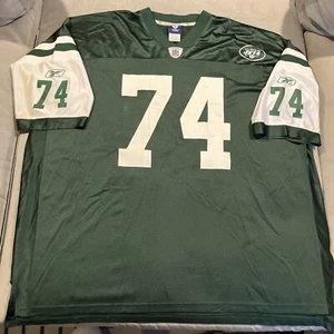 RARE - Reebok On Field - New York Jets - Nick Mangold - #74 - Green Jersey - 5XL - Picture 1 of 4