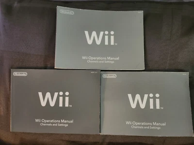 Authentic Nintendo Wii operations manual channels and settings Guide - Image 1 of 2