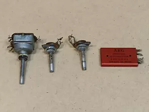 AEG Gleichrichter + Potis , Potentiometer , Röhrenradio GRAETZ Sinfonia 522 . - Bild 1 von 1