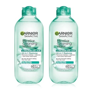 Garnier Micellar Water Facial Cleanser & Makeup Remover, 13.5 Fl Oz, 2 Count - Picture 1 of 5