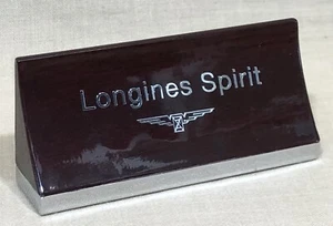 LONGINES SPIRIT Watch Display Official Plaque Chronograph Steel Gold OEM / - Picture 1 of 6