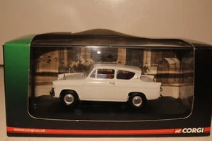 Corgi Vanguards 1:43 Scale Ford Anglia, Cirrus White - Picture 1 of 13