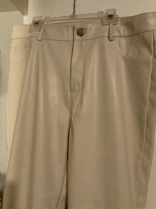 Pants Beige Polyurethane And Polyester Blend Size Xl - Picture 1 of 8
