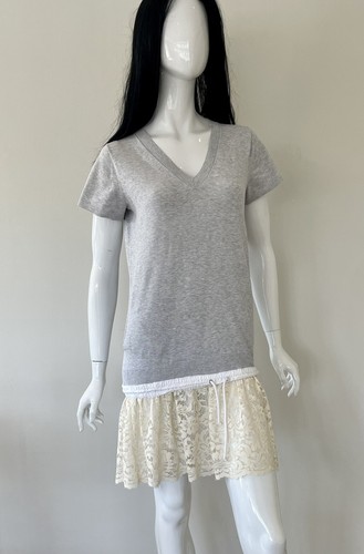 SACAI LUCK Mini Abito Designer Fondo Pizzo Taglia S