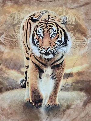 Camiseta Tie Dye Personalizada The Mountain Bengal Tiger Talla M De Colección Rara Foto 1 de 3