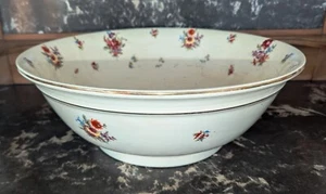Large Antique Edwardian Floral Wash Basin in good condition - Picture 1 of 7