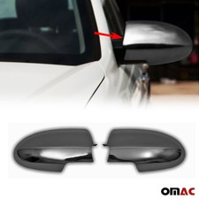 Dark Chrome Side Mirror Cover Cap 2 Pcs For Hyundai Accent 2006-2011