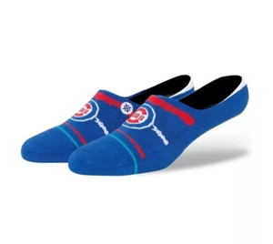 Stance MLB Baseball Chicago Cubs No Show Chalk Socks Men's Size Large 9-12 NWT - Picture 1 of 3