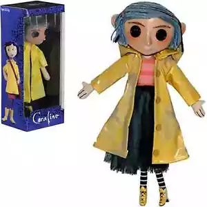 CORALINE (Yellow Raincoat & Boots) 10" inch Prop Replica Doll Figure Neca RARE - Picture 1 of 5