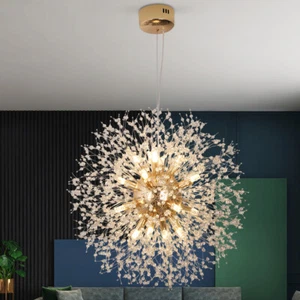 16-Lights Dandelion Chandelier Crystal Firework Pendant Lamp Ceiling Light G9 UK - Picture 1 of 19