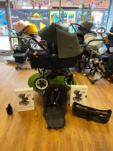 Bugaboo donkey 2 Duo- NEW forest Green Hood Conopy -Professionally Restored - Picture 1 of 3