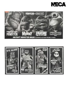 NECA Teenage Mutant Ninja Turtles x Universal Monsters Mutant Monster Mash 4 PK - Picture 1 of 3