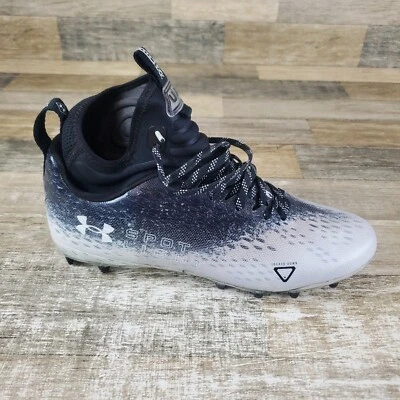 Botines de fútbol Under Armour Spotlight Lux Mc 2.0 para hombre talla 10.5 negros blancos Foto 1 de 4