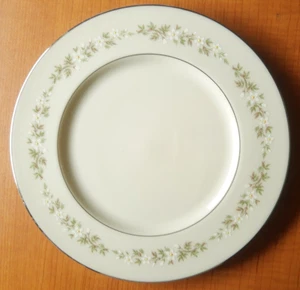 Lenox Brookdale 8-3/8 Salad Plate U Choose Qty Floral Textured Platinum Rim Dis - Picture 1 of 5