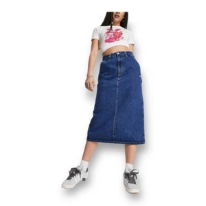 Obey Juniper Midi Denim Skirt Size 28 - Picture 1 of 10
