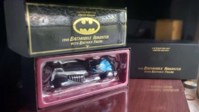 Corgi Toys 1:18 蝙蝠侠压铸,1940 年蝙蝠车跑车带人偶完好带盒 — 第 1/4 张图片