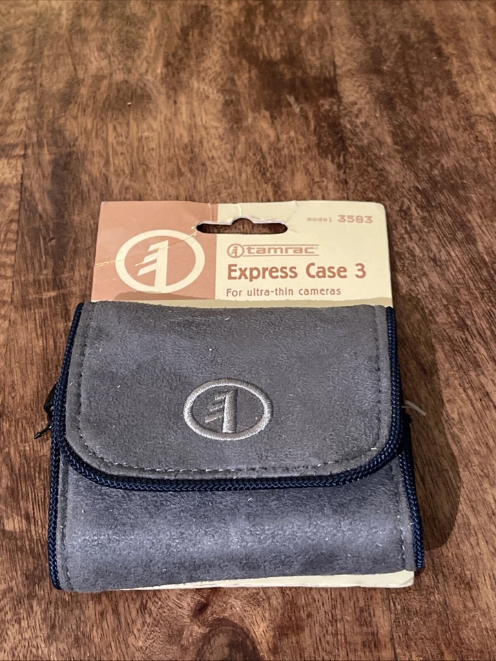 Tamrac Express Compact Camera Case 3. Blue (3583) UK Stock Suede Leather - Image 1 of 2