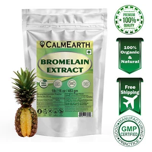 CalmEarth Bromelain Extract Powder 3000 GDU/gm Pineapple - Picture 1 of 10
