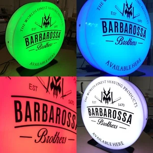 Custom Bar Sign LED light box Round sign bar display illuminated signage - Picture 1 of 8