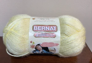 Brand New Bernat Softee Baby Yarn Lemon Light Yellow 5 oz  # 166030 - Picture 1 of 4