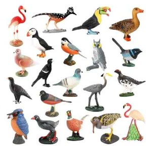 Vogel Tier Figuren Storch Seahawks Adler Truthahn Flamingo Eisvogel Spielzeug Modell - Bild 1 von 67
