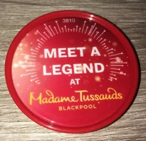 MERLIN BLACKPOOL MEET A LEGEND AT MADAME TUSSAUDS POP BADGE - Picture 1 of 2