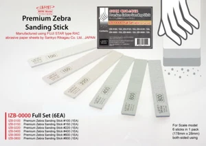 Infini Model Premium Zebra Sanding Stick (Sankyo) Full Set (6pcs) - Picture 1 of 1