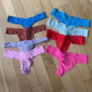 8 Pairs Victoria's Secret/Pink Panties, Lacie Thongs, No Show, Seamless - Picture 1 of 4