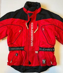 COLDWAVE - Red & Black Power Skin Thermolite Snowmobile Jacket - Size Small - Picture 1 of 14